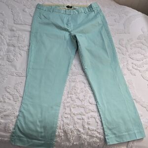 J Crew Women's Aqua Capris